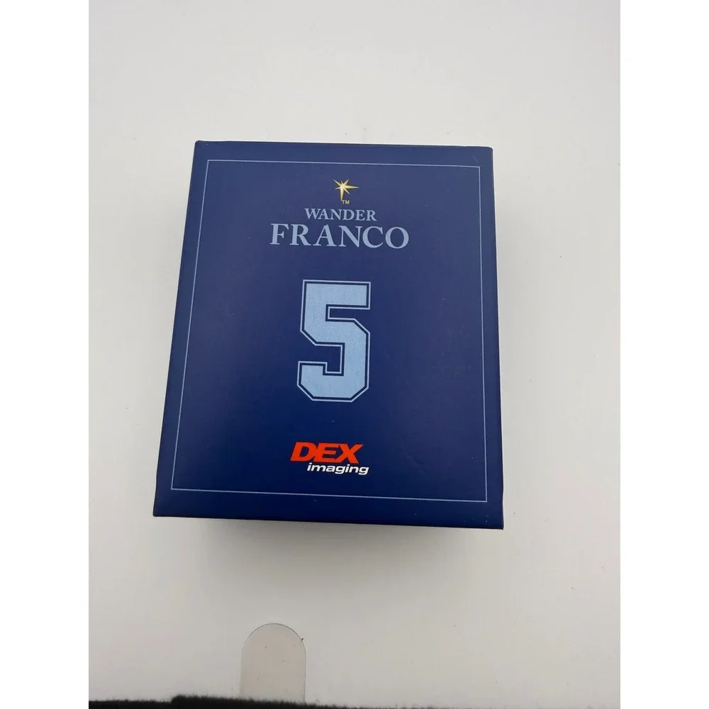 Wander Franco Number 5 Rhinestone Pendant Necklace Dex Imaging Collectible Box